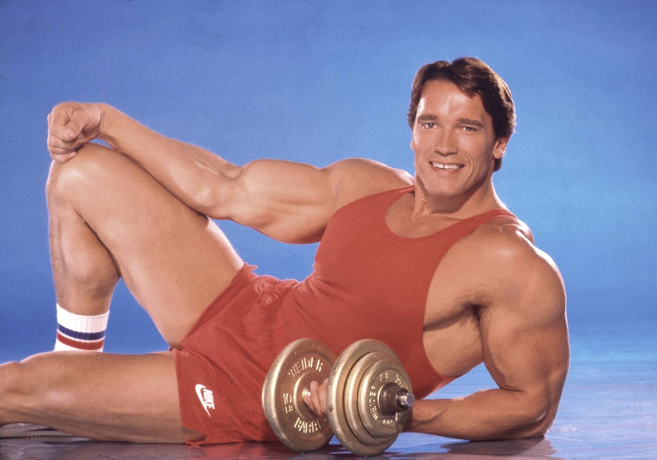 Arnold Schwarzenegger Portrait Session Arnold press