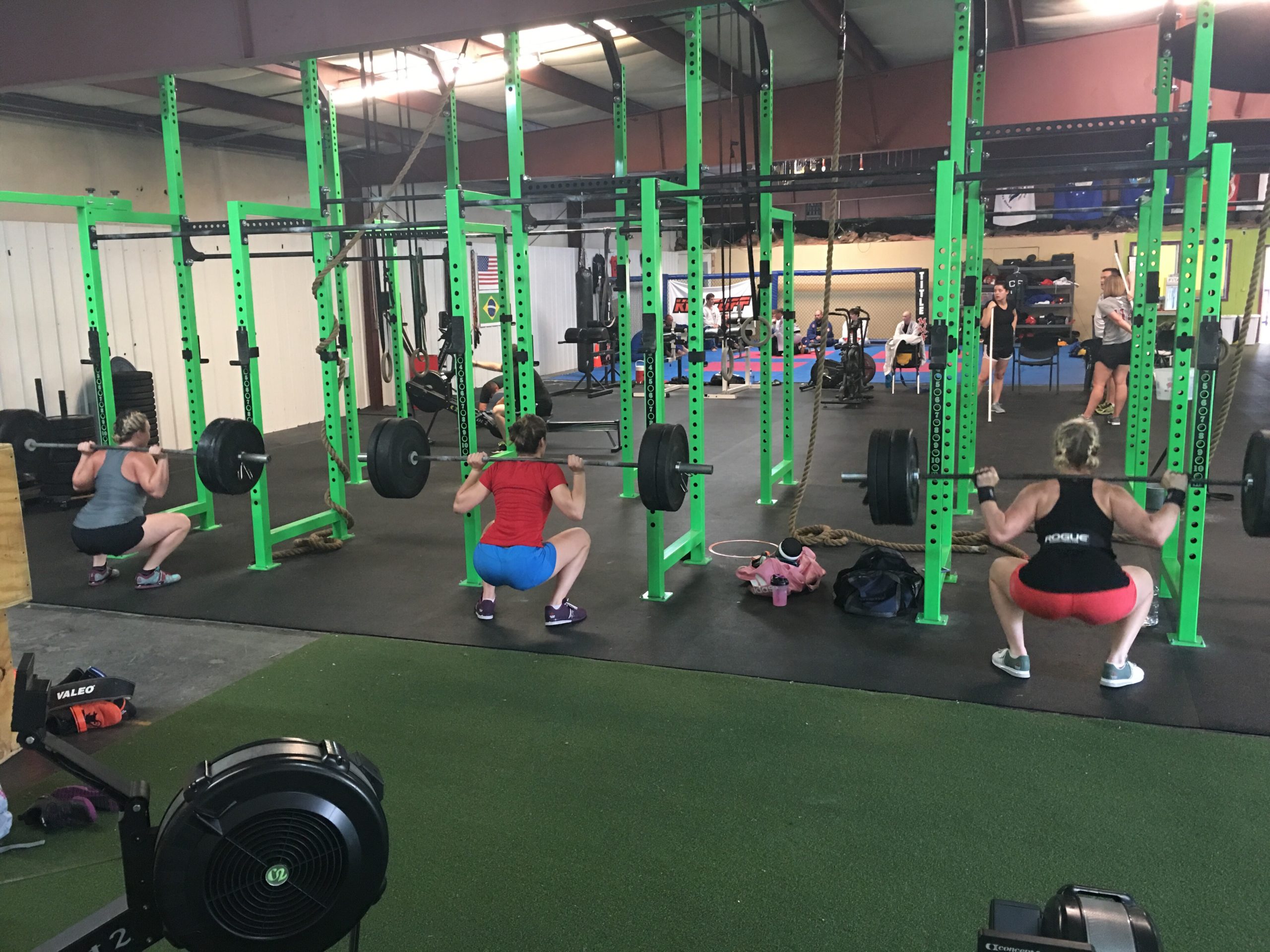 at the gym