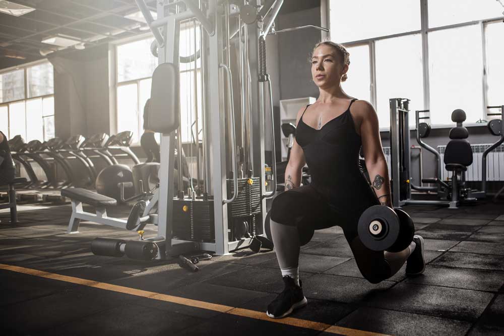 DB-lunges