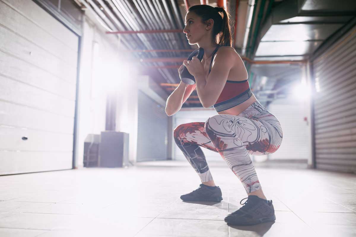 Goblet-squat Goblet squats