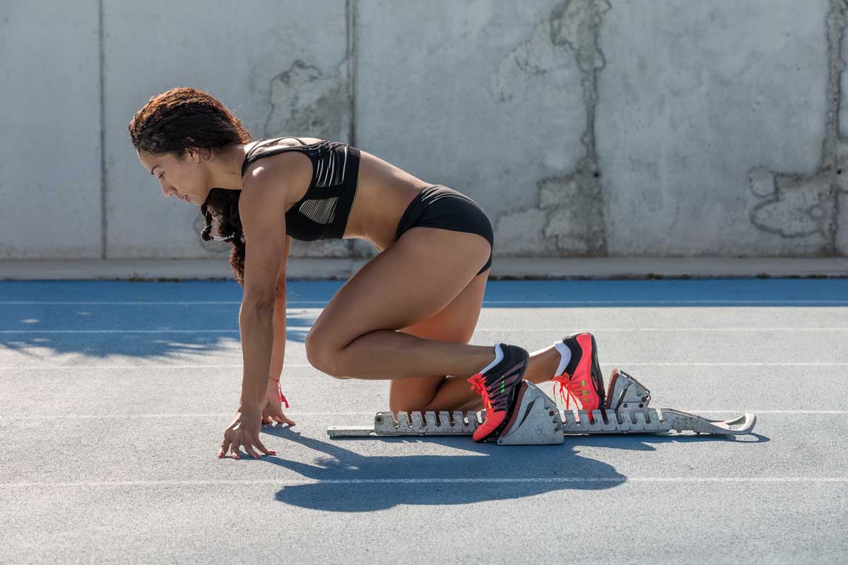 Woman-sprinting