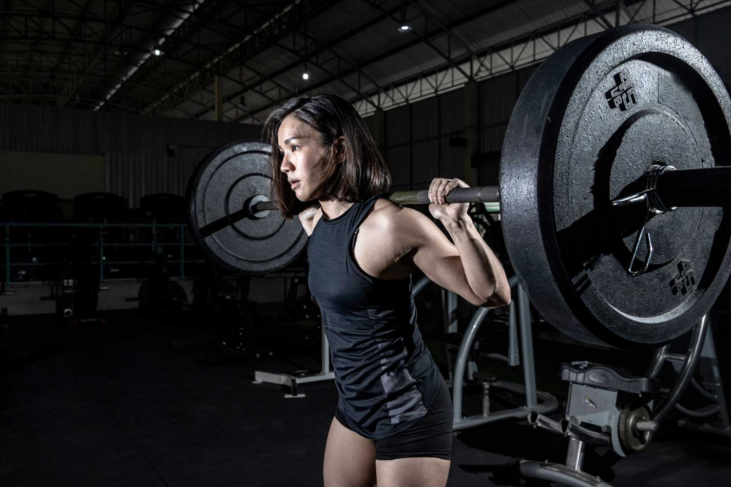 Woman-squating