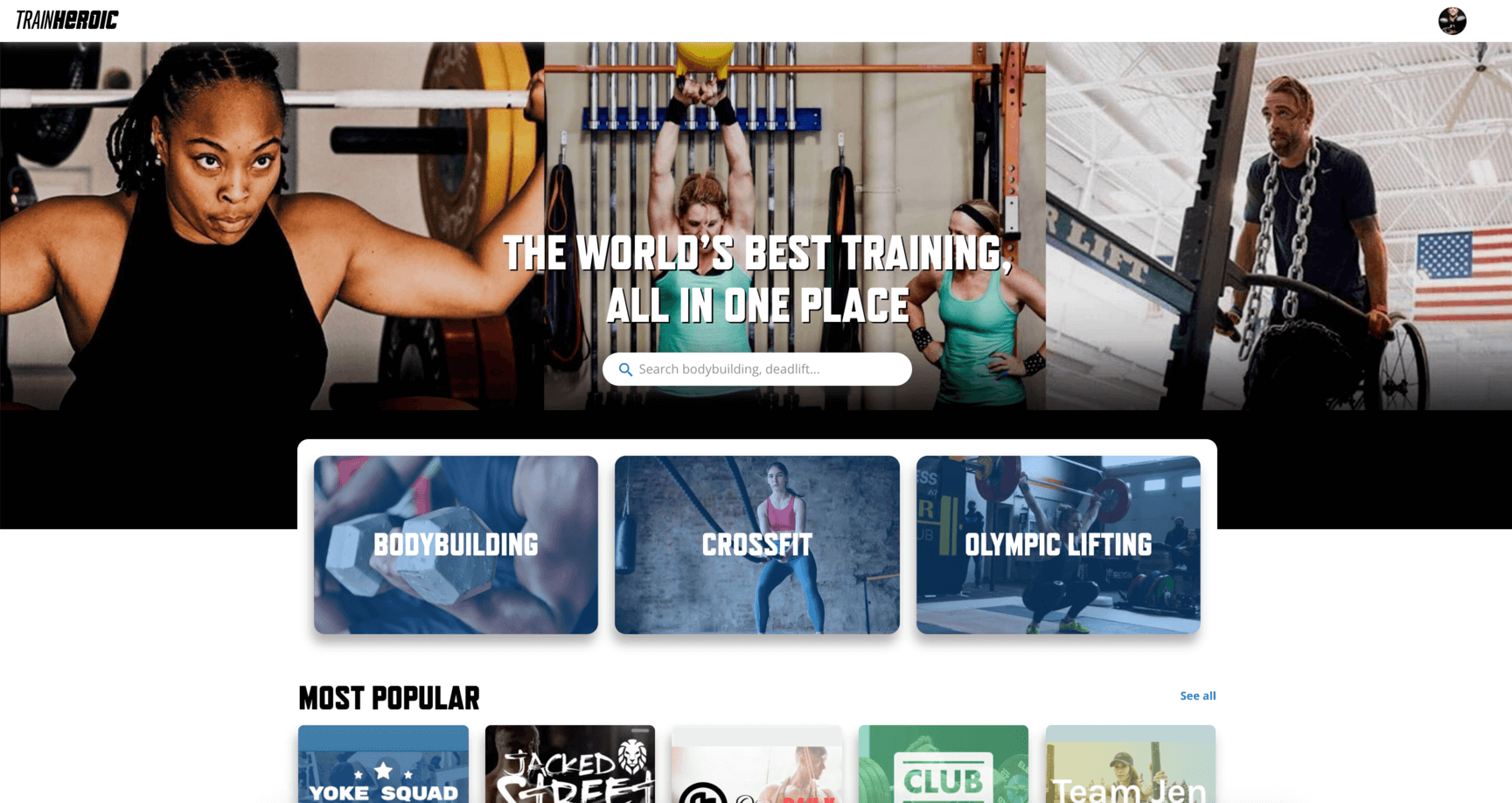 TrainHeroic Marketplace Image